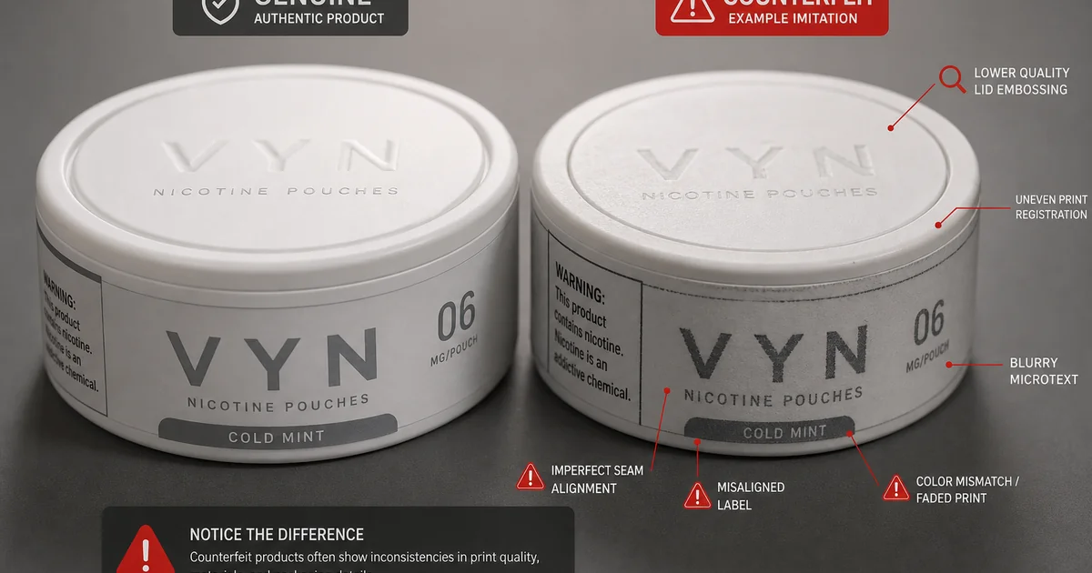 Fake ZYN and Counterfeit Nicotine Pouches: How to Spot Them and Why They Are Dangerous